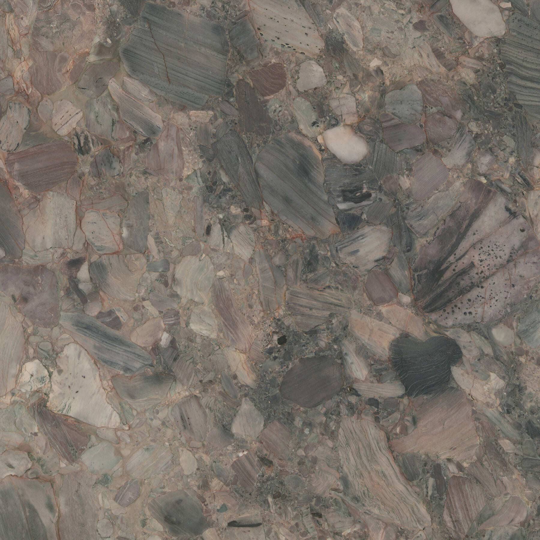 Four Seasons sample: brown and grey pebble-like pattern
