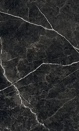 Smokestone sample: dark brown-black with white veining