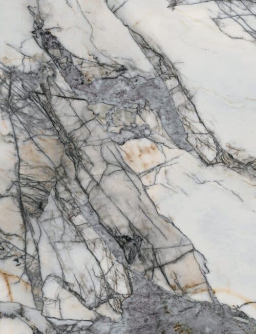 New York sample: white with bold grey and black veining