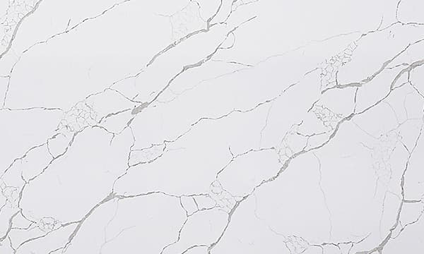 Calacatta Storm sample: white with grey crackle veining