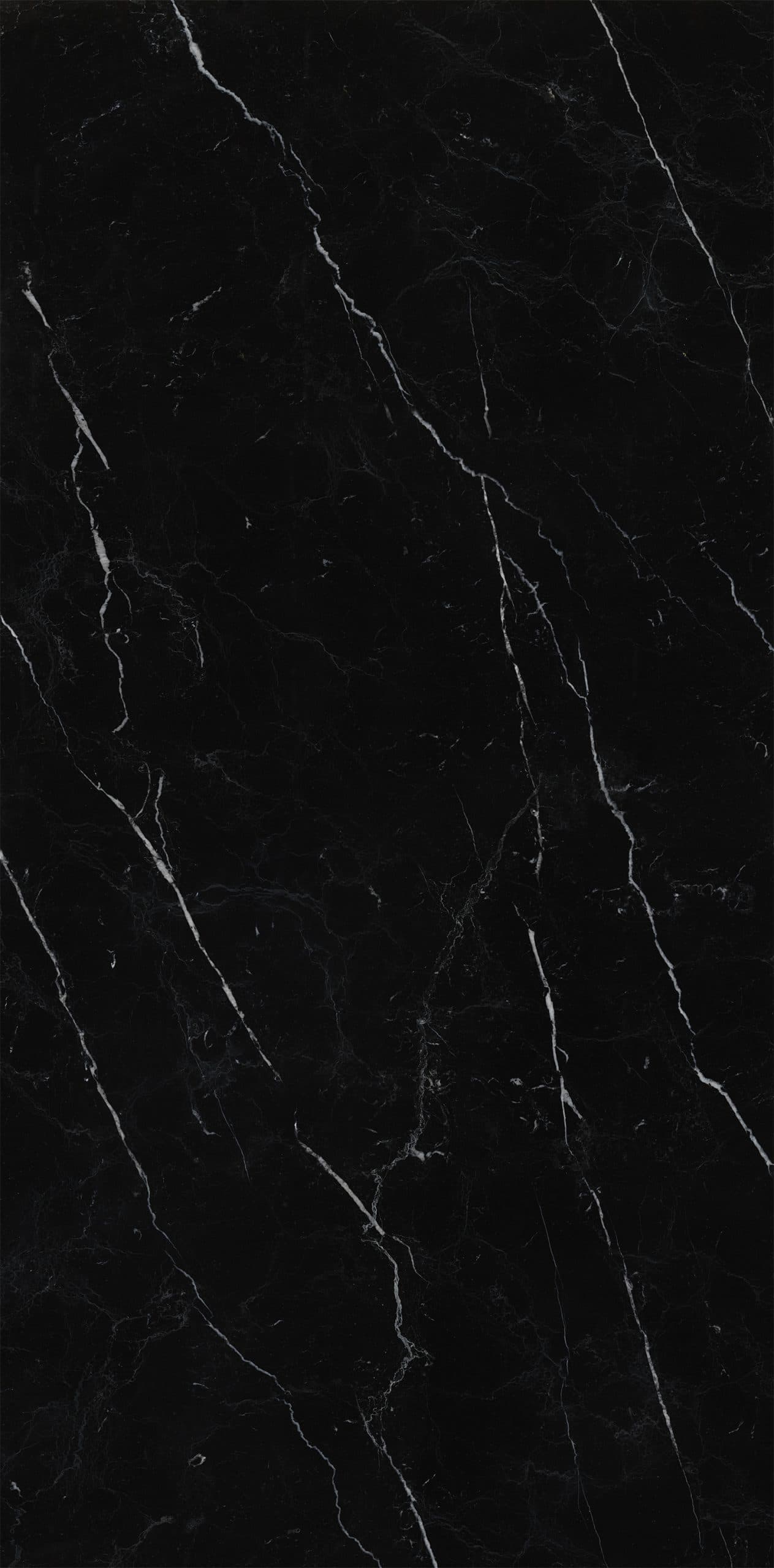 P108 Vena Marquina porcelain sample: black with white veining