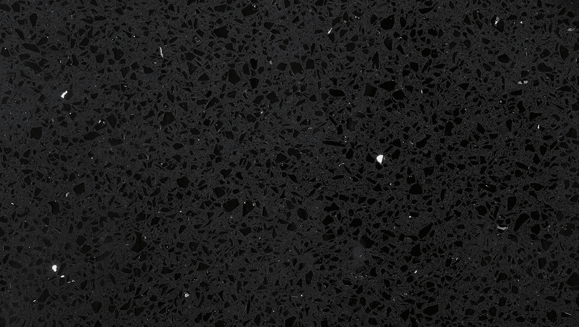 Silver Star Black sample: black with silver flecks