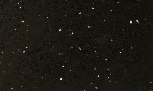 Sparkly Black sample: black with glittering flecks