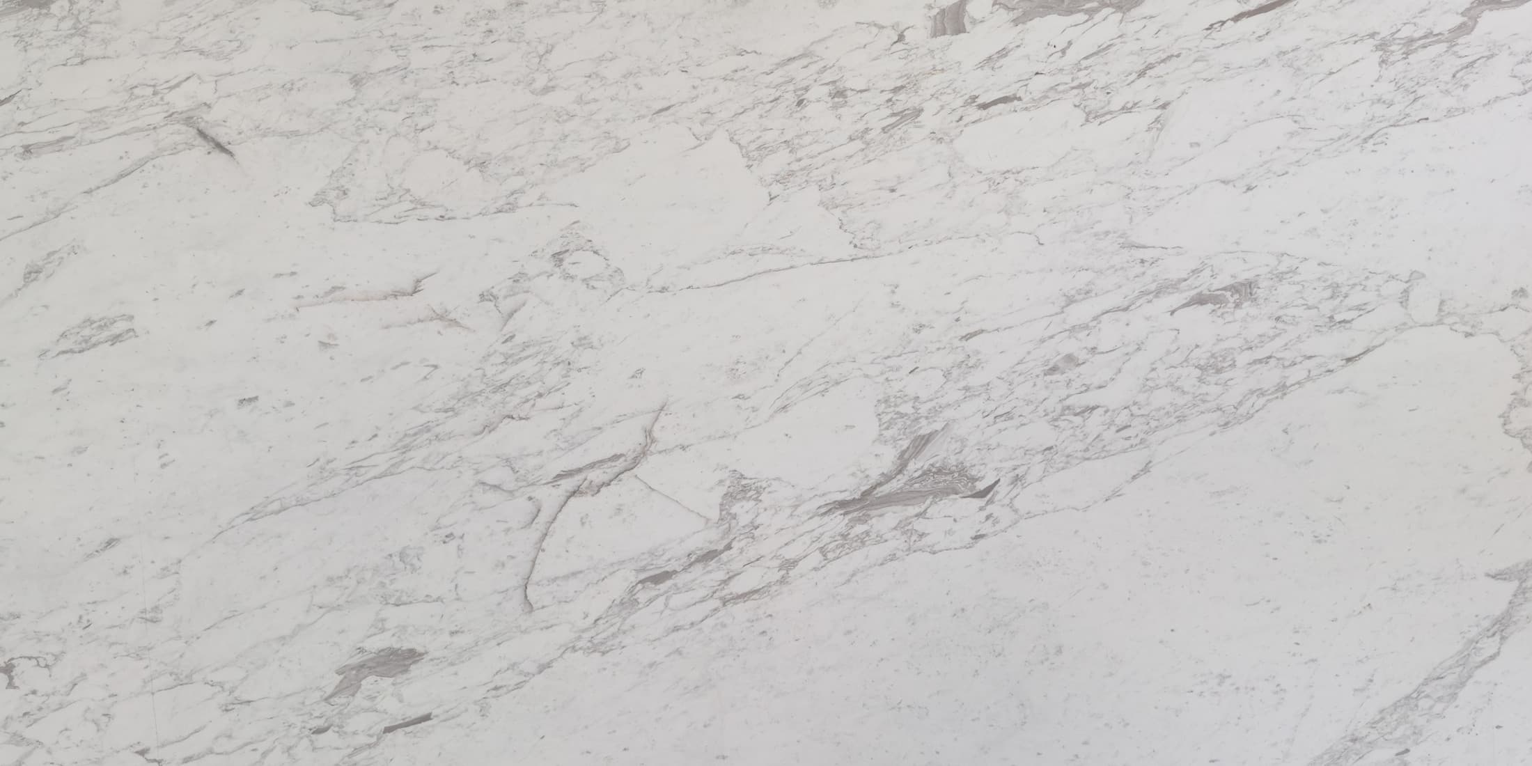 Alba White slab: white with soft grey veining