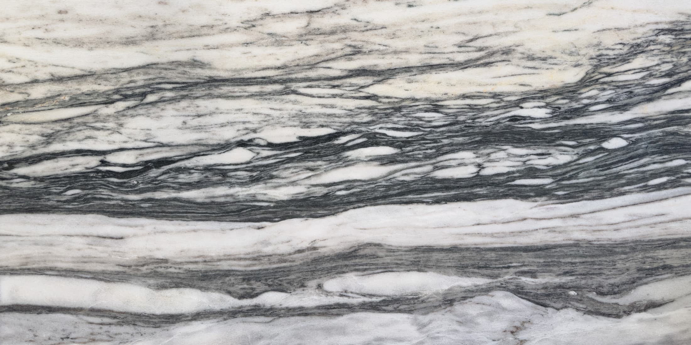Thassos Green slab: white with dark grey-green bands